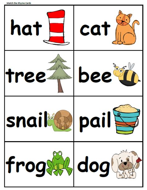 Rhyming Words Printable Worksheets Free Preschool Rhyming Word