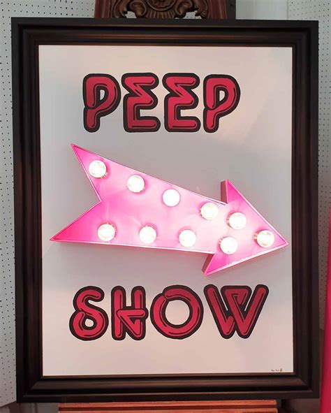 Peep Show By Bee Rich Bespoke Light Up Wall Art 106cm X 84cm