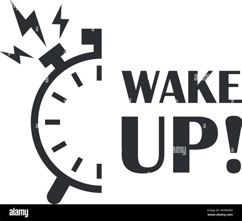 Wake Up Icon In Flat Style Good Morning Vector Illustration On