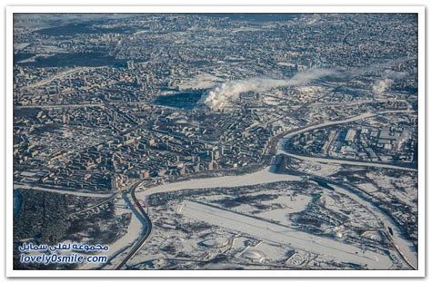 صور موسكو في الشتاء من الطائرة لفلي سمايل