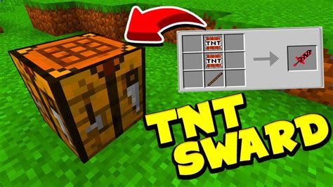 Minecraft How To Craft Tnt Sward Youtube