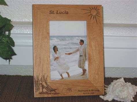 Shop for collage picture frames 4x6 online at target. St. Lucia Picture Frame - Personalized Frame - Laser ...