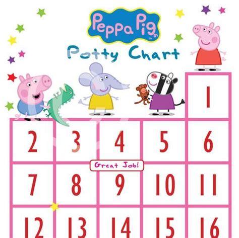 Peppa Pig Potty Training Reward Chart Printable Online Shopping