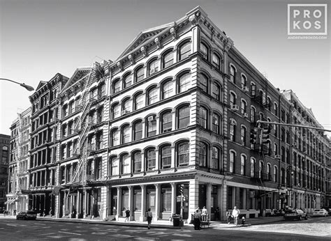 Broome And Wooster Streets Soho Black And White Street Photo By Andrew