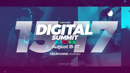Free after effects templates, free premiere pro templates. Digital Summit Event Promo 21860651 After Effects Template ...