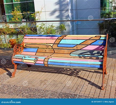 Painted Bench Editorial Photography Image Of Colors 39754977