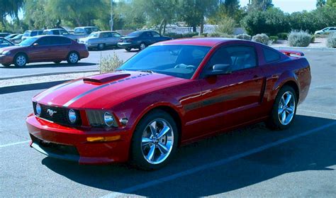 Dark Candy Apple Red 2008 Ford Mustang Gt California Special Coupe