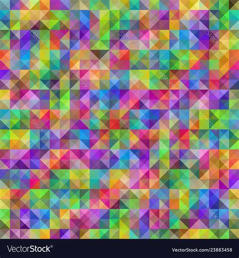 Rainbow Geometric Seamless Pattern Of Royalty Free Vector