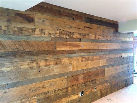 Accent Wall Made With Reclaimed Barn Wood Reclaimed Barn Wood Wall