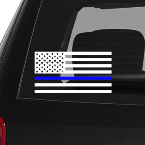 Thin Blue Line Decal Police Decal Blue Lives Matter Law Etsy