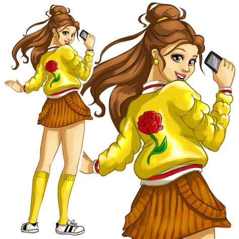 Modern Belle Disney Princess Redesign By Refielle On