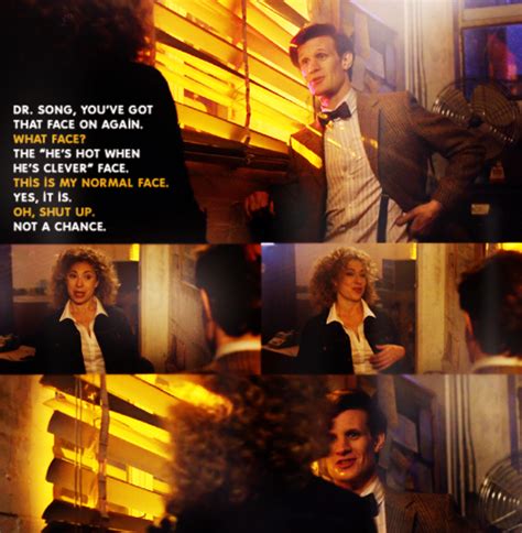 Eleven And River Flirting With Each Other The Doctor And River