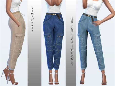 Mom Jeans With Belt The Sims 4 Catalog