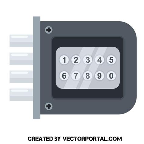 Combination Lock Vector Image Combination Locks Lock Combination