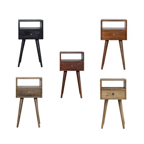 Wood Bedside Table Petite Bedside Table Small Bedside Table Retro