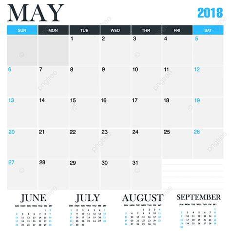 Gambar Kalender Mei 2018 Templat Untuk Unduh Gratis Di Pngtree