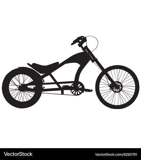 Chopper Bicycle Royalty Free Vector Image Vectorstock