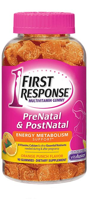 Prenatal And Postnatal Gummy Vitamins First Response