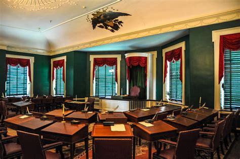 United States Senate Chamber In Congress Hall At Independence Hall