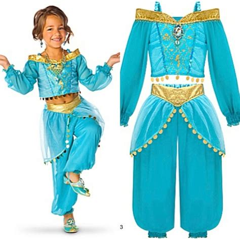 Disney Store Princess Jasmine Costume Dress Halloween Arabian Dress Up