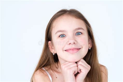 Emotion Mischievous Playful Naughty Smiling Girl Stock Image Image Of Naughty Expressive
