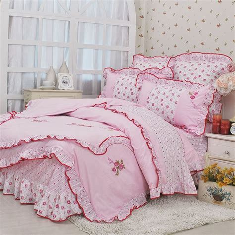 Buy Princess Ruffle Floral Lace Bedding Setsqueen