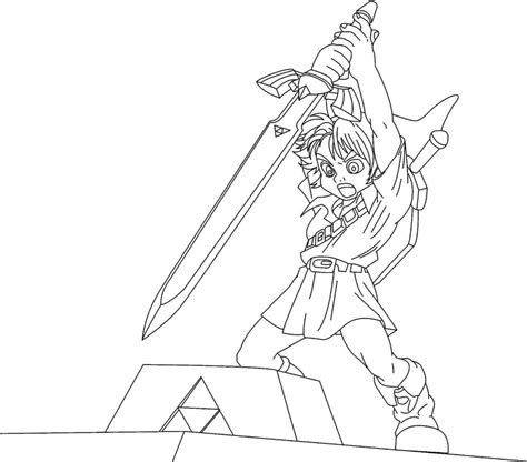 Coloring pages for the legend of zelda: Free Printable Zelda Coloring Pages For Kids