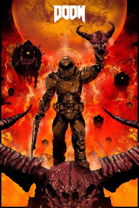 Doom 1993 Doom 2016 Dark Fantasy Art Dark Art Doom Videogame Doom Demons Wolfenstein 3d