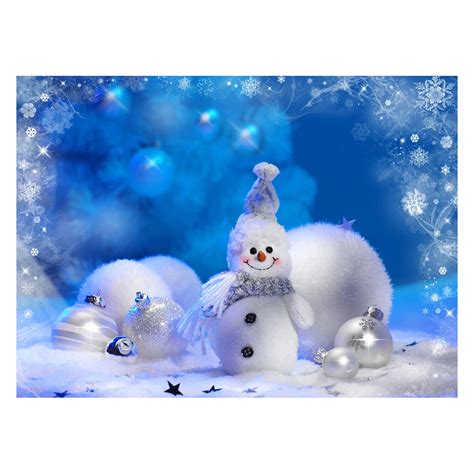Christmas Snowman Photography Photo Prop Studio Background Vinyl
