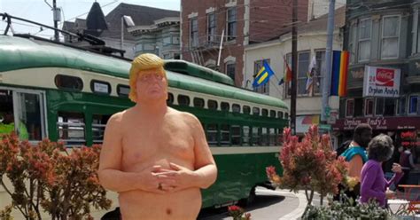 Naked Donald Trump Statue Erected In San Francisco Castro District