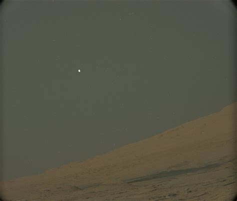New Picture Of Phobos As Seen From Mars On The Night Sky By Curiosity