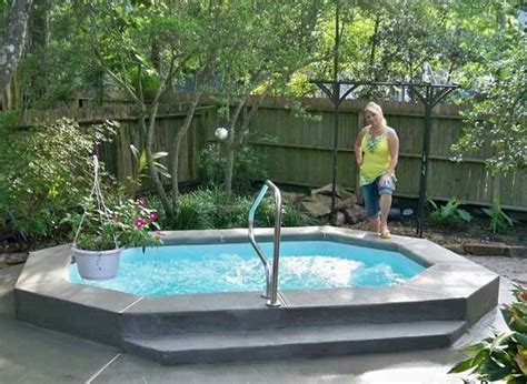 Great Setting For This Inground Octagonal Hot Tub Learn How You Can Build One Like It Yourself