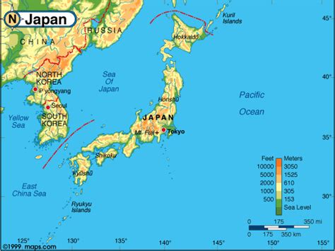 Shirakami sanchi, japan geo 121 wiki: Printable Map of Physical Maps of Japan, Physical Feature Maps - Free Printable Maps & Atlas