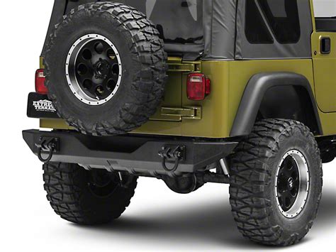 Rugged Ridge Jeep Wrangler Xhd Rear Bumper Textured Black 1154610