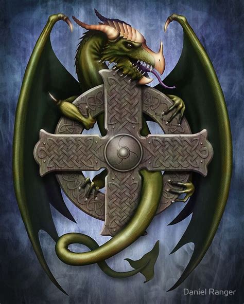 Celtic Dragon By Daniel Ranger Celtic Dragon Dragon Art Celtic Art