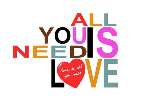 All You Need Is Love Digital Art By Mal Bray