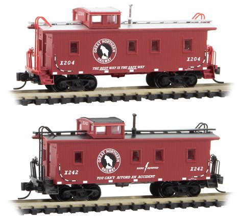 Micro Trains Mtl N Scale Wood Sheathed Caboose Great Northerngn Rocky
