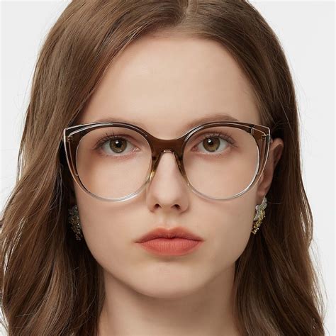 Cynthia Cat Eye Brown Eyeglasses