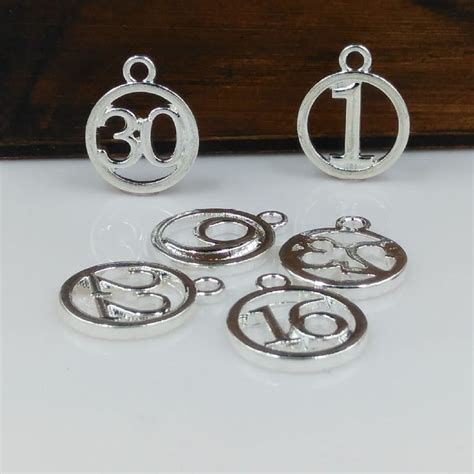 High Quality 10 Pieceslot Diameter 14mm Silver Plated 20 30 Figure