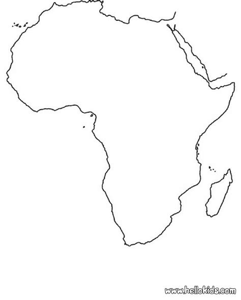 How to take part in my coloralong: Africa map coloring pages - Hellokids.com