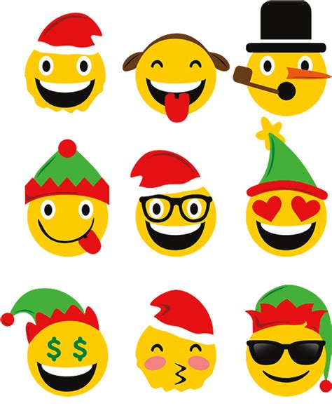 Christmas Emojis Clipart Full Size Clipart 2638533 Pinclipart