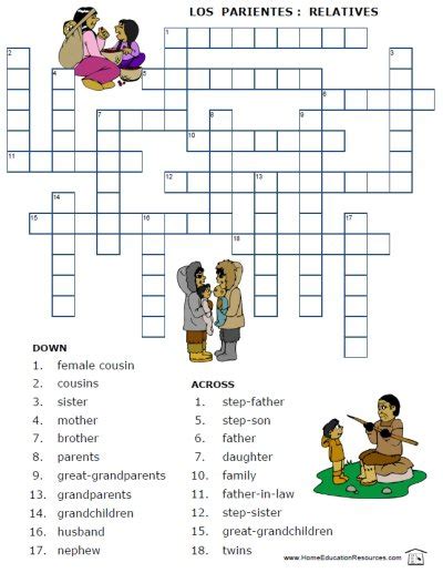 family members vocabulary worksheets