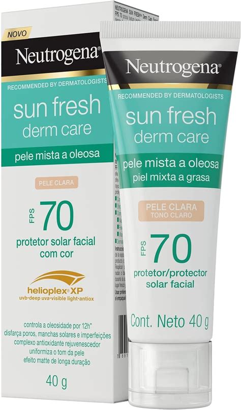 Neutrogena Sun Fresh Protector Solar Facial Tono Claro Dermcare