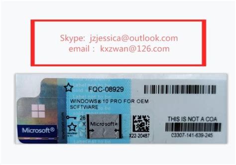 Oem Windows Product Key Sticker Win 8 Pro Oem Sticker X18 Coa Label