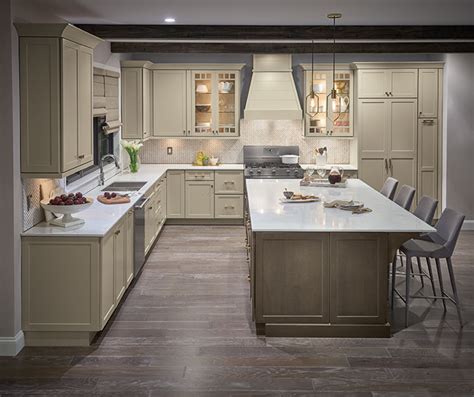 For 30+ years we have been painting kitchen cabinets in columbia? Egret Cabinet Paint on Maple - Diamond Cabinetry
