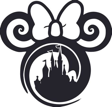 Minnie Mouse Castle Cartoon Character Wall Vinyl Decors Sticker Art