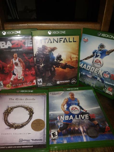 Xbox One Games Both Sports And Action Some Rated M All Work Good