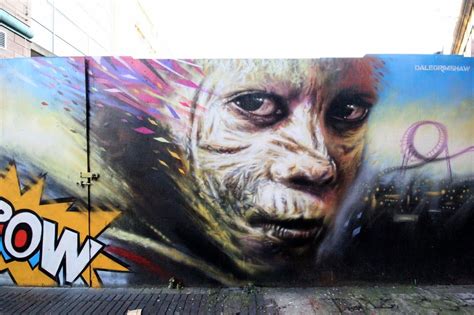 Dale Grimshaw Kapow New Mural London Uk Best Street Art Street