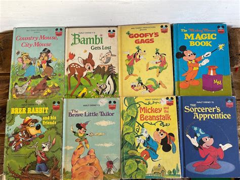 Disney S Wonderful World Of Reading Books You Choose 1970 S And 1980 S Linen Type Cover