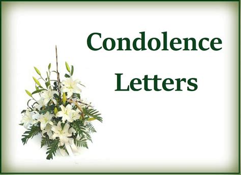 Condolence Letter Template | Free Word Templates